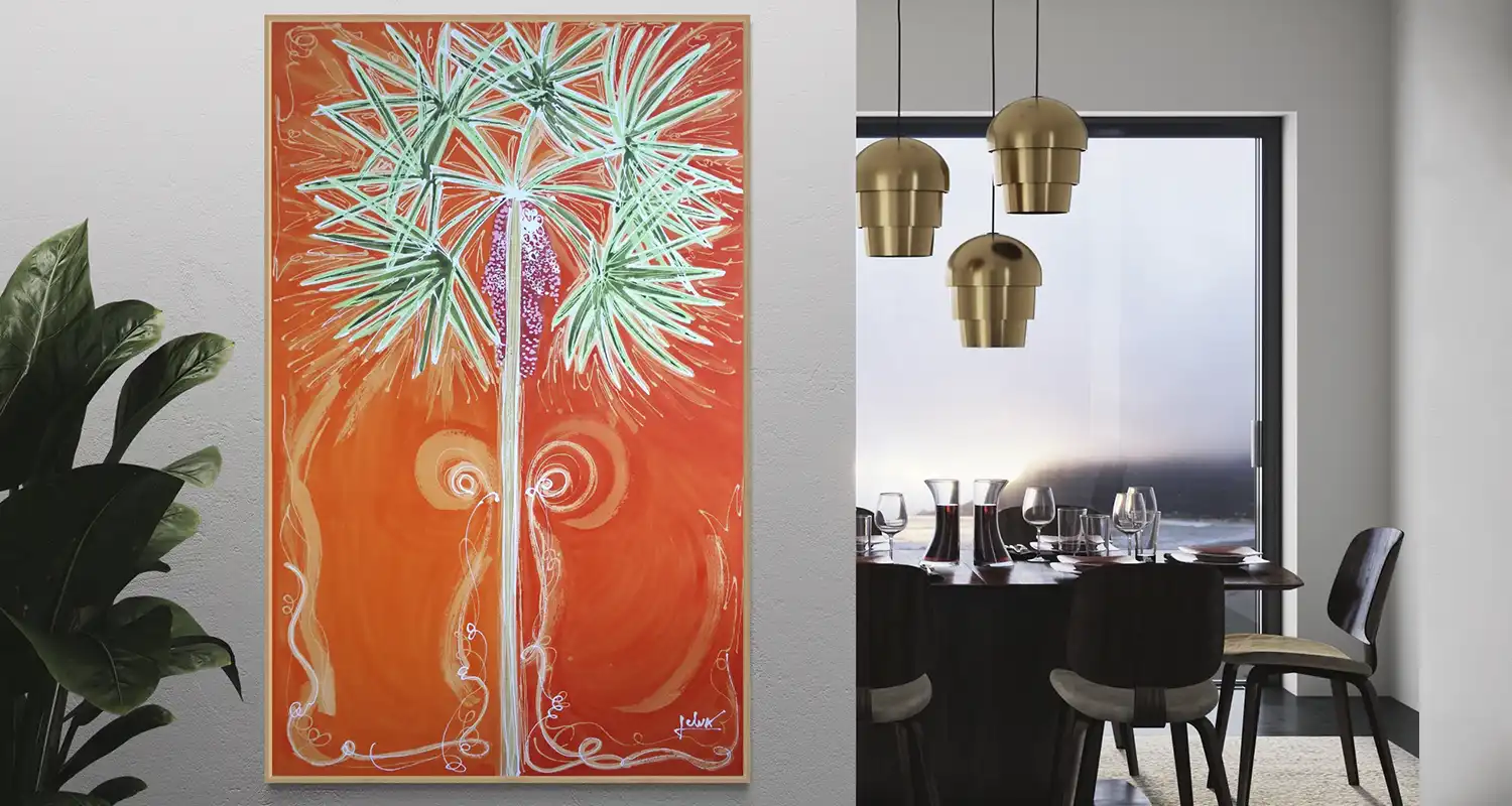 luwa árvore quadro buriti